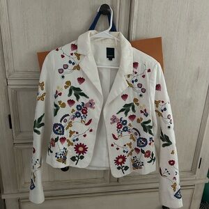 Embroidered White Jacket